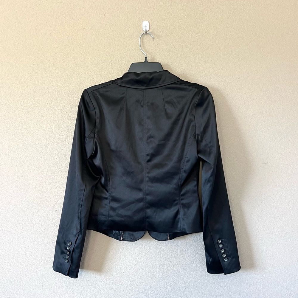 Express Design Studio Satin Tuxedo Suit Jacket - Picture 7 of 11